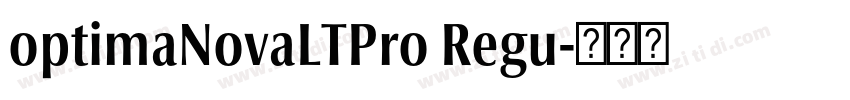 optimaNovaLTPro Regu字体转换 optimaNovaLTPro Regu字体转换